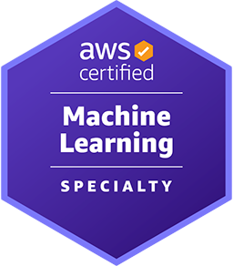 AWS Certified Machine Learning – Specialty credential badge
