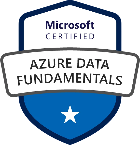Microsoft Certified: Azure Data Fundamentals credential badge