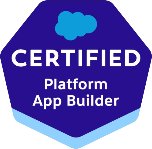 Salesforce Certified Platform App Builder credential badge