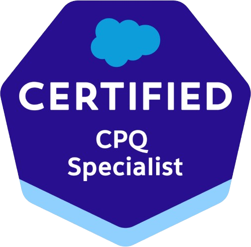 Salesforce Certified CPQ Specialist credential badge