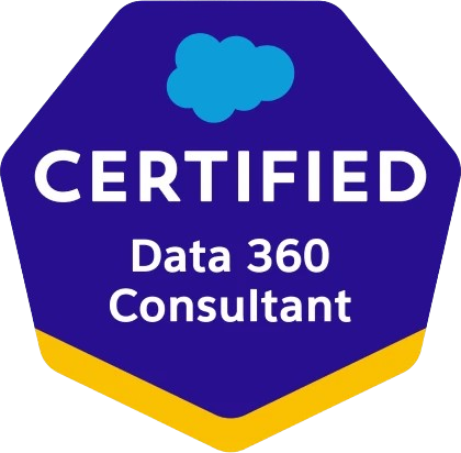 Salesforce Certified Data 360 Consultant credential badge