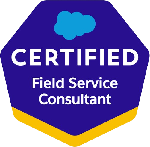 Salesforce Certified Field Service Consultant credential badge
