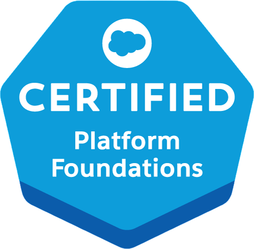 Salesforce Certified Platform Foundations credential badge