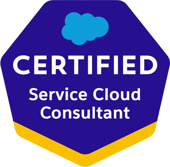Salesforce Certified Service Cloud Consultant credential badge